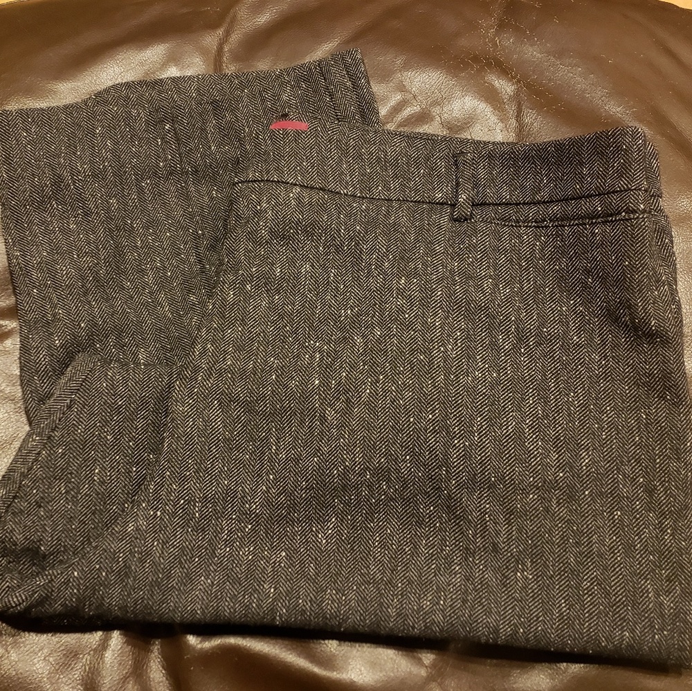 212 Collection Black Tweed Dress Pant 22W
